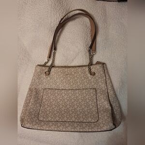 DKNY Beige Monogram Tote Bag